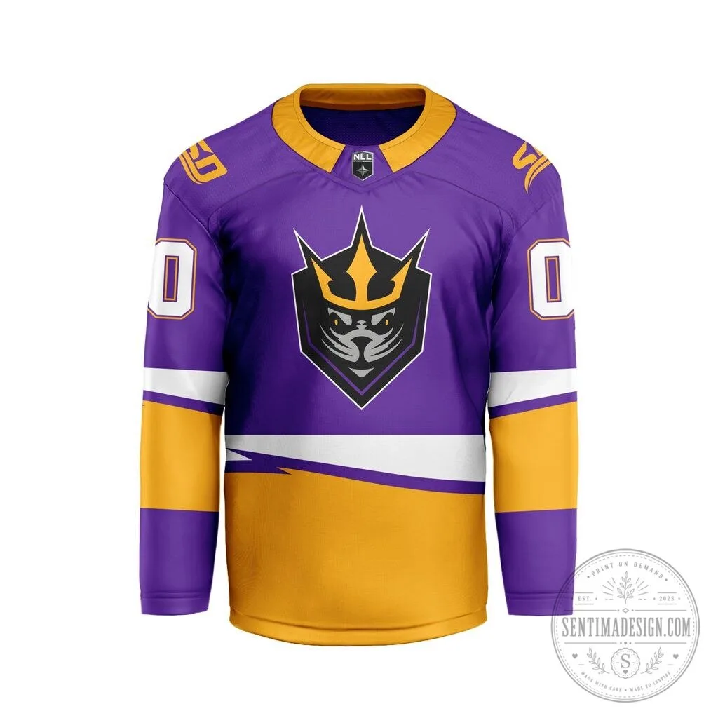 San Diego Seals National Lacrosse League Purple Hockey Jersey
