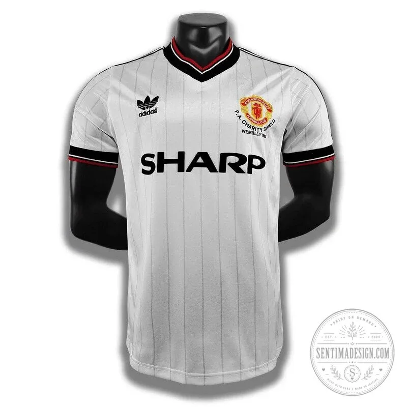 Manchester United 1983 Away Retro Football Kit Jersey