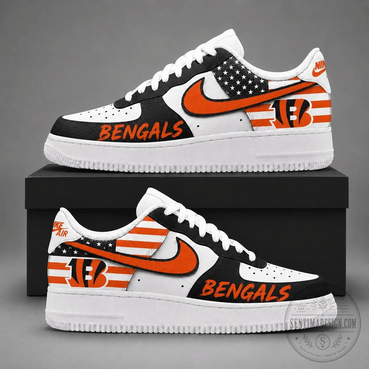 Cincinnati Bengals American Football Team Custom Printed Sneakers Shoes
